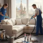 Клинеры чистят мягкую мебель на дому