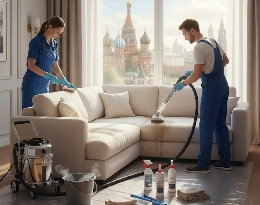 Клинеры чистят мягкую мебель на дому