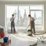 Клинеры убирают после ремонта